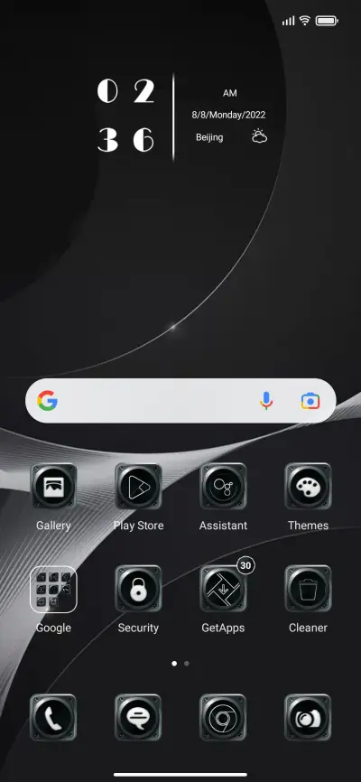 Black UI IZ V13 - Screenshot 2