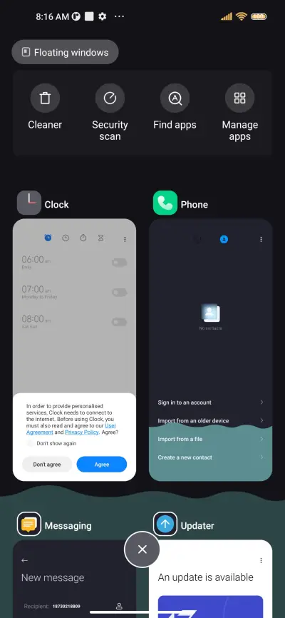 Fluid dial clock - Screenshot 5