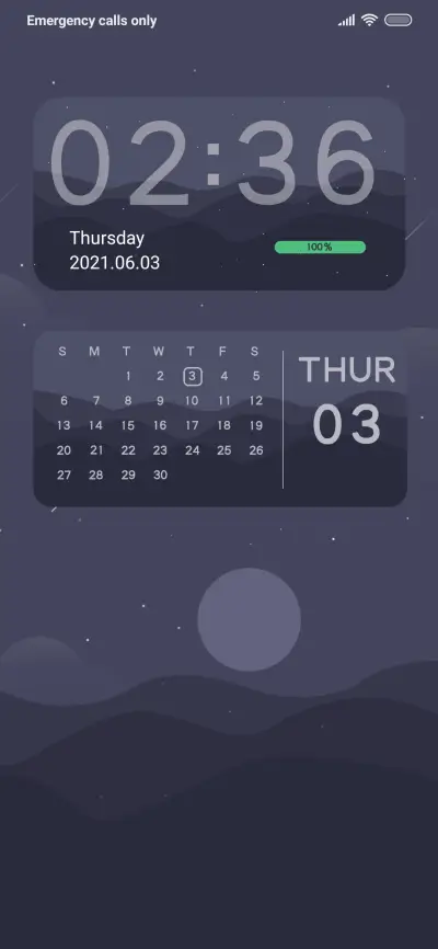 Minimalist waves THEME for Xiaomi MIUI HyperOS