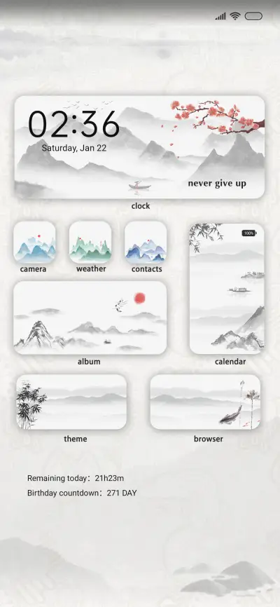 Ancient InkWash THEME for Xiaomi MIUI HyperOS