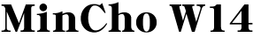 MinCho W14 FONT for Xiaomi MIUI HyperOS
