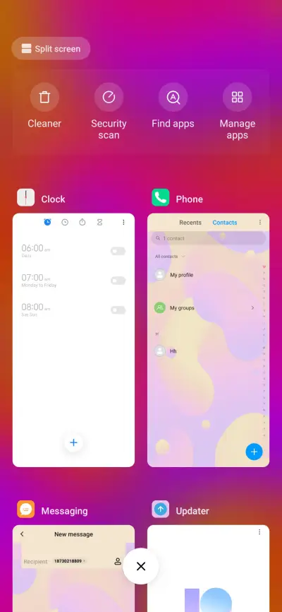 Fluid gradientOS - Screenshot 4