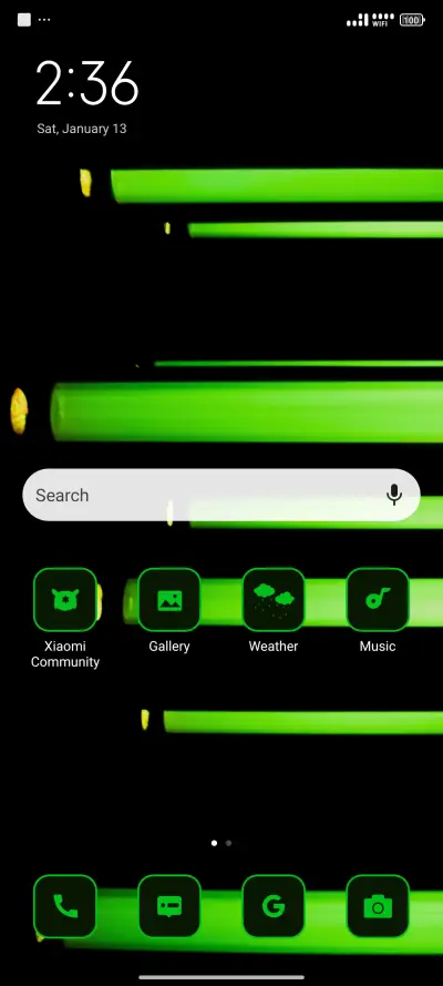 Neon Green Lines - Screenshot 2