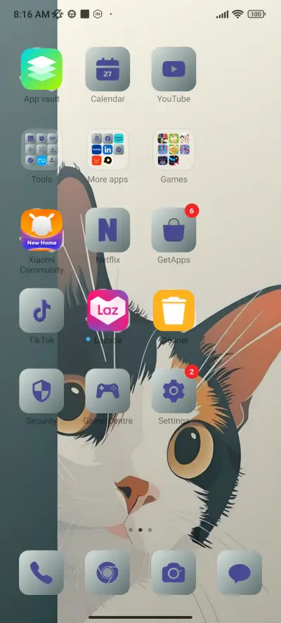 Peekaboo Cat Theme - Screenshot 3