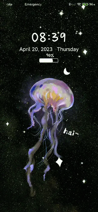 Colored jellyfish