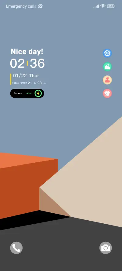 Rice Blue Layers THEME for Xiaomi MIUI HyperOS