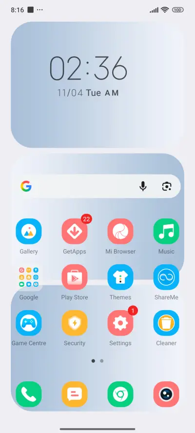 Light Blue White - Screenshot 2