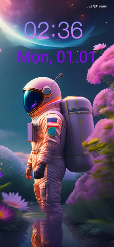 pastel astronaut