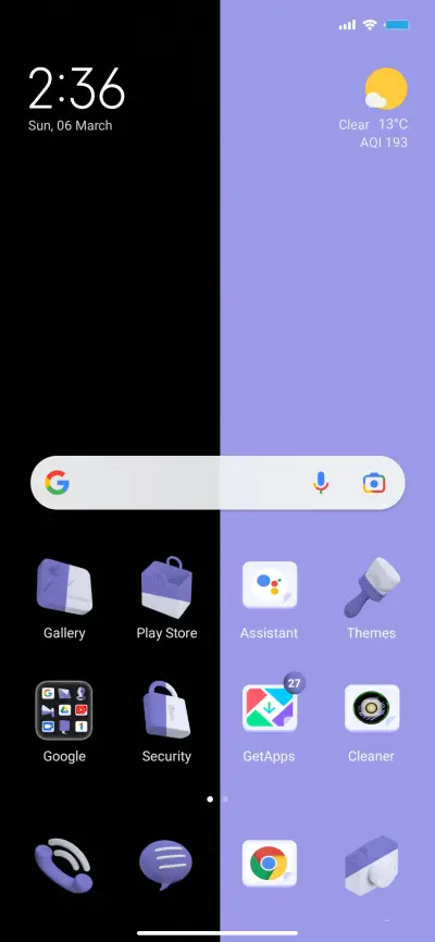 White Purple 3D - Screenshot 2