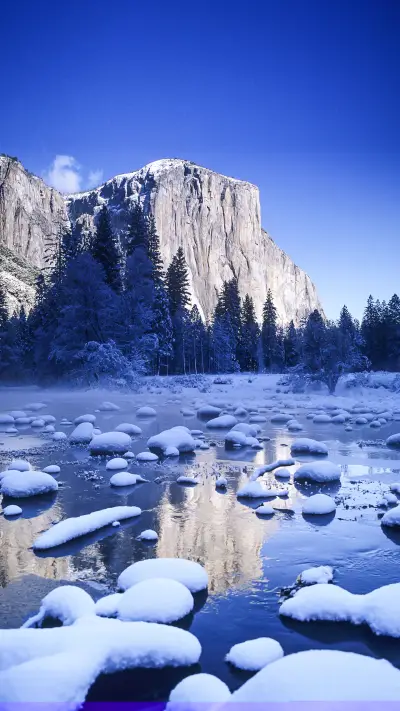 California yosemite national park yosemite valley snowy - Screenshot 1
