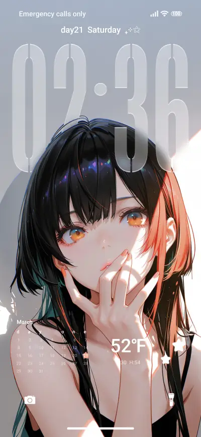 girl THEME for Xiaomi MIUI HyperOS