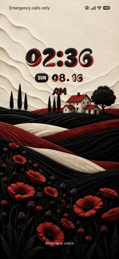 JMC Noir Poppy THEME for Xiaomi MIUI HyperOS
