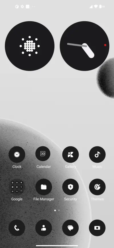 Monochrome UI - Screenshot 2