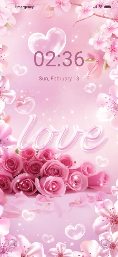 Love of rose THEME for Xiaomi MIUI HyperOS