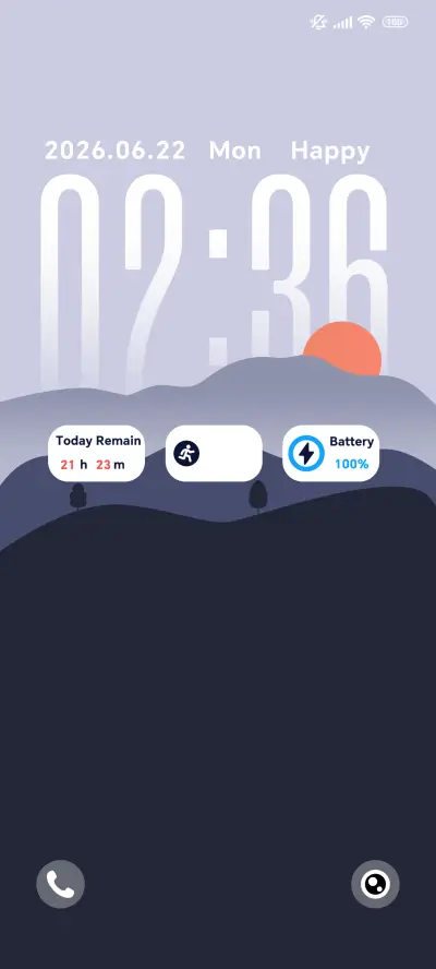 Tiered Sunset THEME for Xiaomi MIUI HyperOS