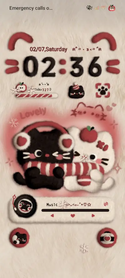 Plush Apple Cat THEME for Xiaomi MIUI HyperOS
